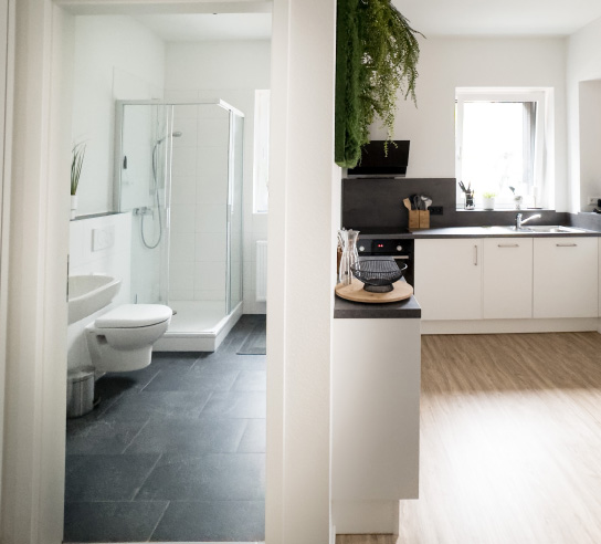 UDM80 Ferienwohnung Bad